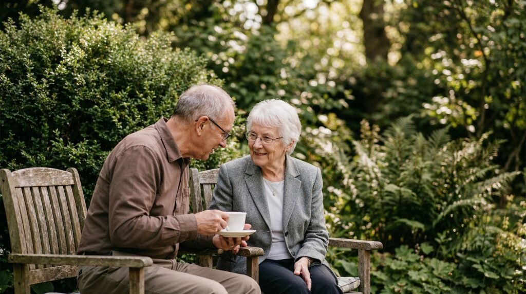 Seniors and Hearing Lost seniorcoupletalksening